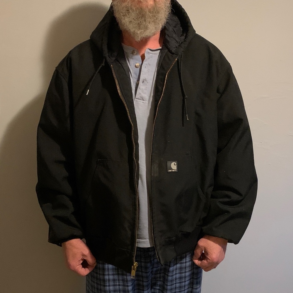 Carhartt Men's J133 Yukon Black Hooded insulated Jacket